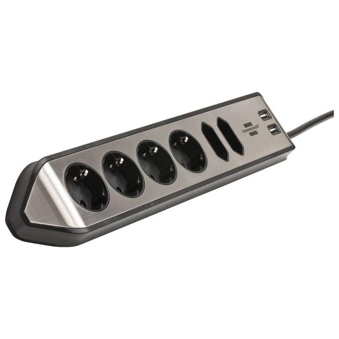 Brennenstuhl Estilo Presa Multipla 6 Prese Nero