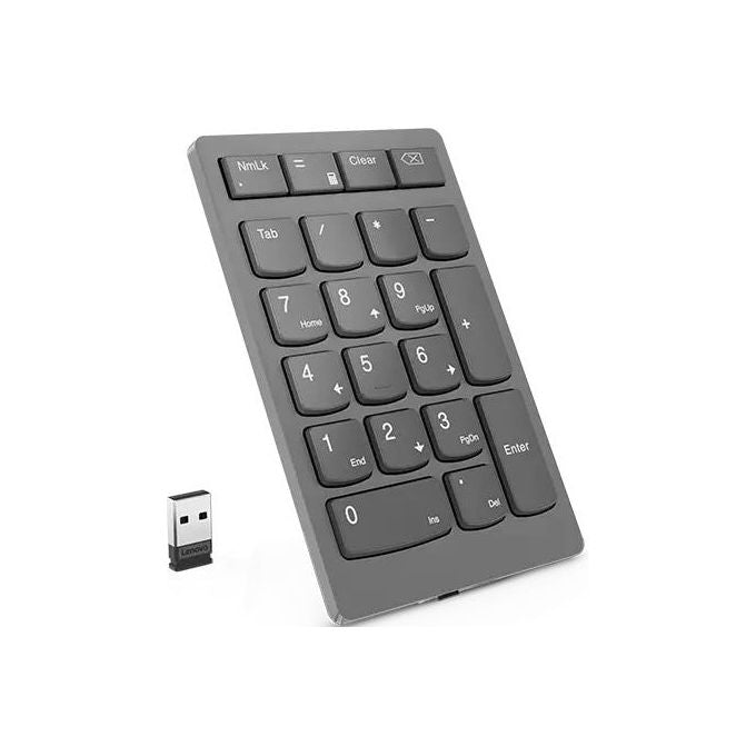 Lenovo 4Y41C33791 Tastierino Numerico Wireless RF 2.4 GHz 21 Tasti Grigio