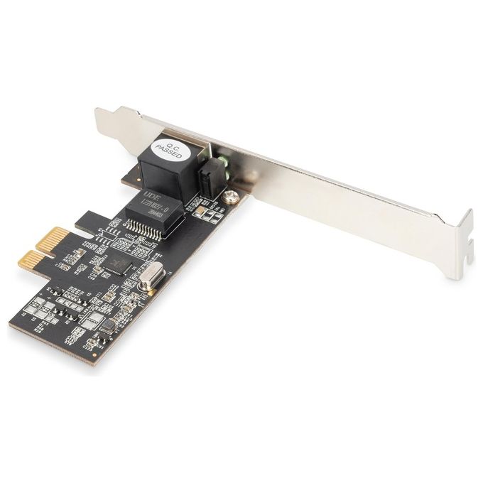 Digitus DN-10135 Scheda di rete Gigabit Ethernet PCI Express 2.5G 2500 Mbit-s 10-100-1000-2500BASE-T colore Nero