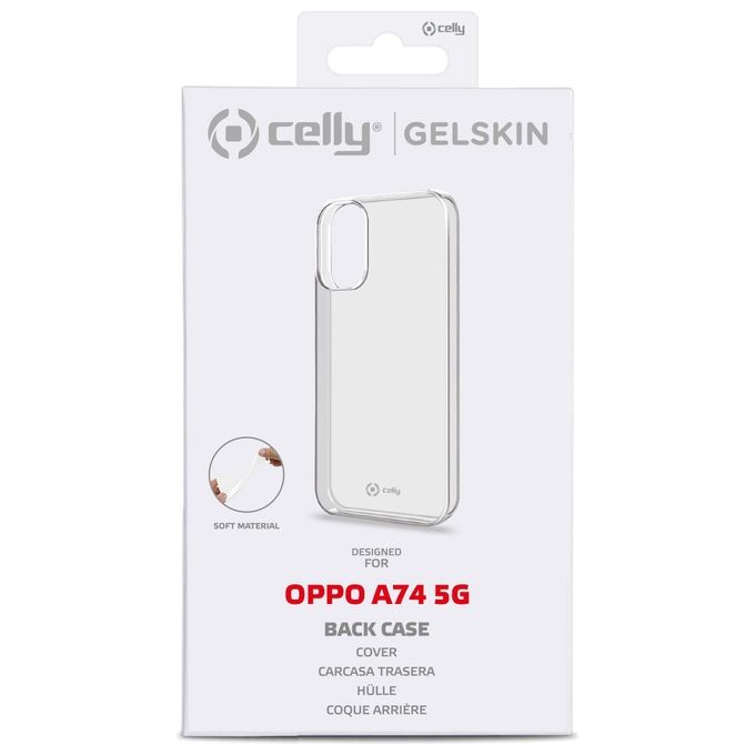 Celly Tpu Cover per Oppo A74 5G