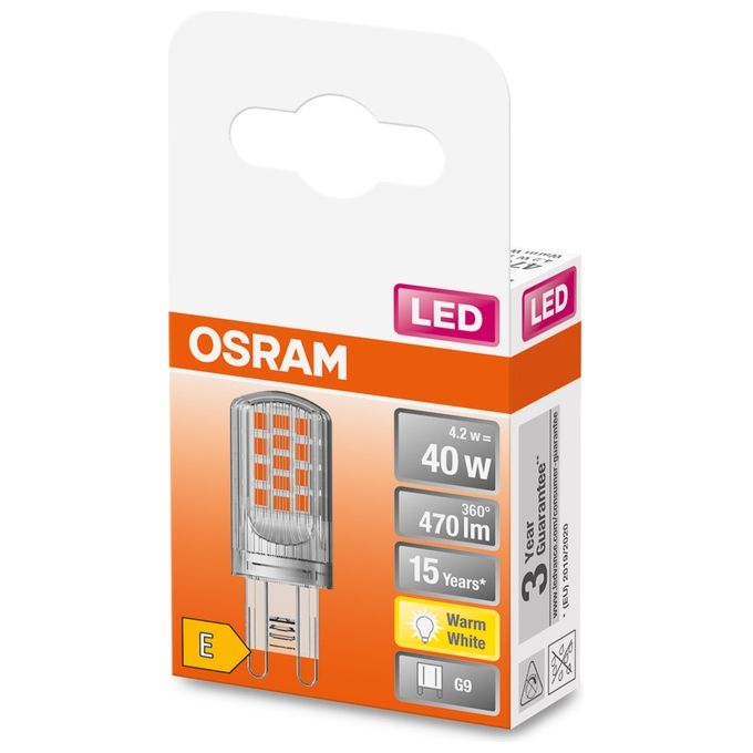 Osram Led Pin G9 Lampada Led 3.80W Bianco Caldo