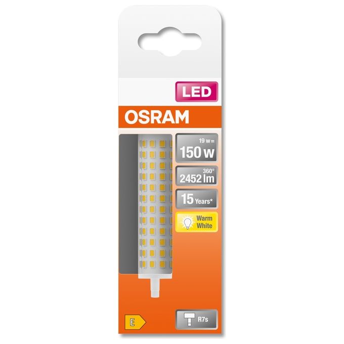 Osram Led Line R7s Tubo Led - NON Dimmerabile - 17.50W Bianco Caldo 2700 K