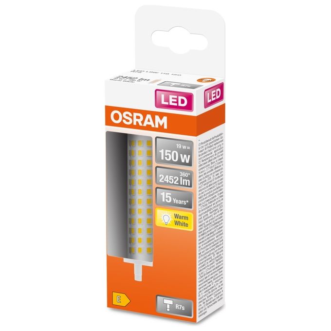 Osram Led Line R7s Tubo Led - NON Dimmerabile - 17.50W Bianco Caldo 2700 K