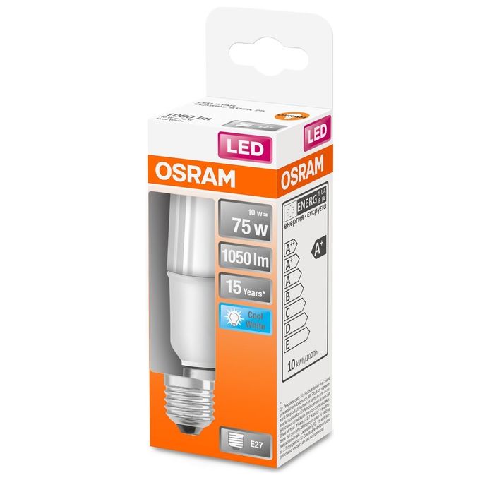 Osram Star Stick Lampadina Led E27 Bianco Caldp 2700 K 10W