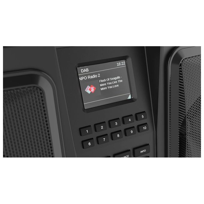 Perfectpro RB2 ROCKBULL Radio Portatile DAB+ FM Bluetooth 50 W Batteria 12000 mAh IP65 colore Nero