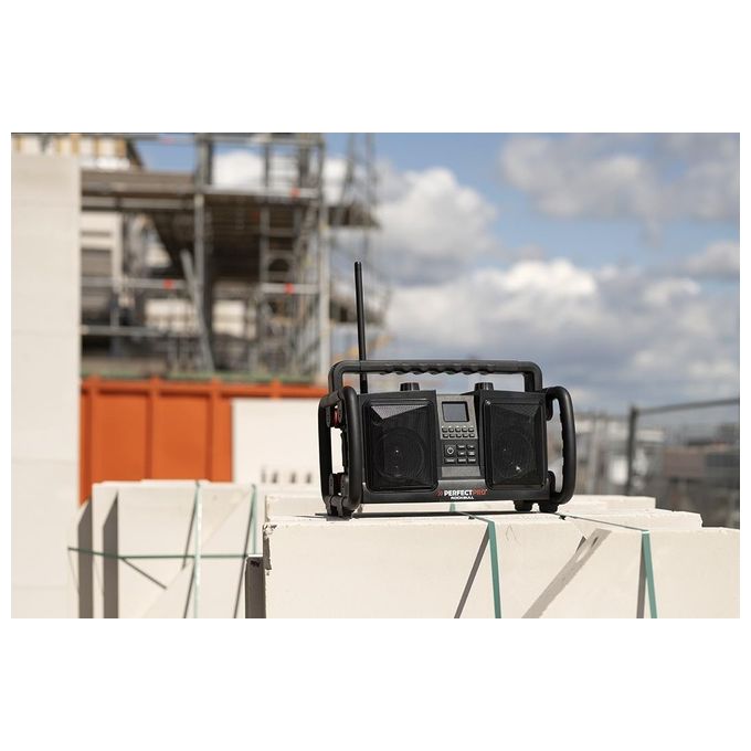 Perfectpro RB2 ROCKBULL Radio Portatile DAB+ FM Bluetooth 50 W Batteria 12000 mAh IP65 colore Nero