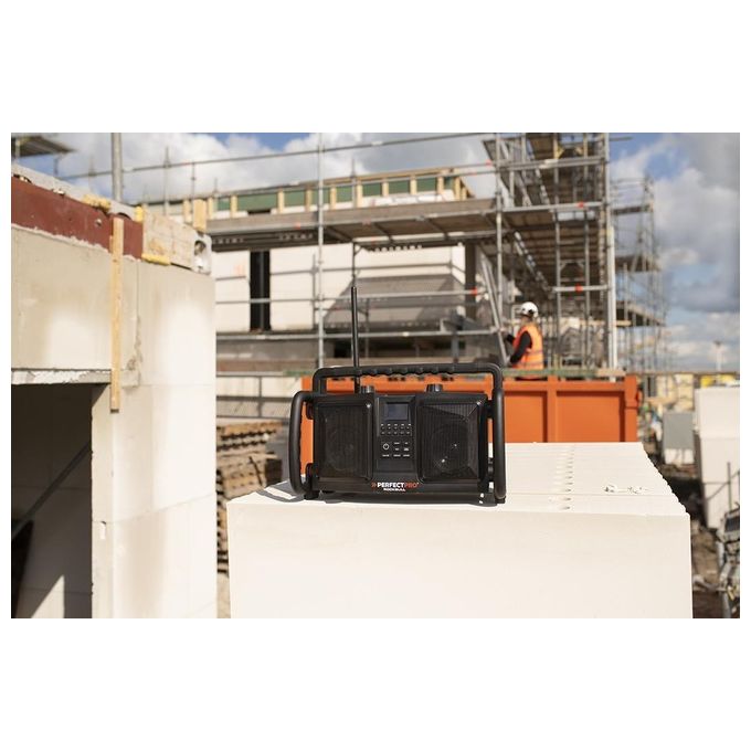 Perfectpro RB2 ROCKBULL Radio Portatile DAB+ FM Bluetooth 50 W Batteria 12000 mAh IP65 colore Nero