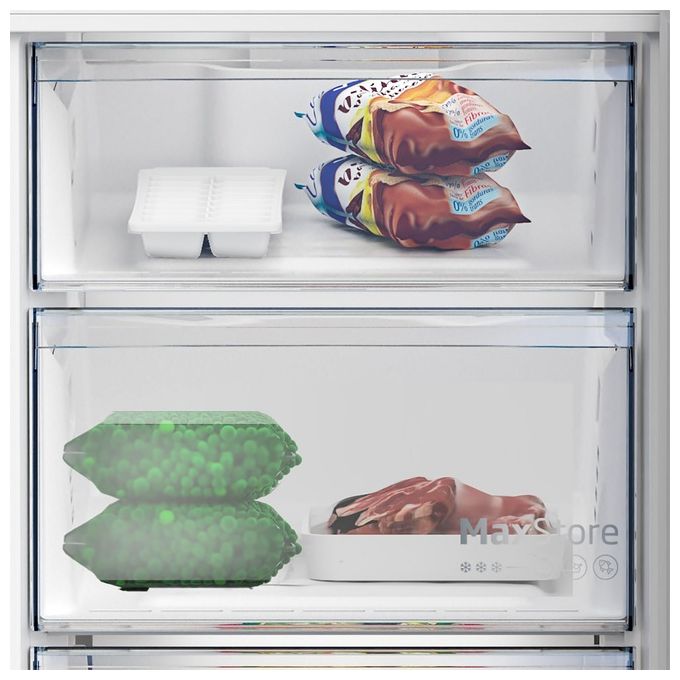 Beko B5XRCNA366HXB BPRO500 Frigorifero Combinato 316 L 186.5 cm Classe C 35 dB Total No-Frost HarvestFresh Porta Reversibile colore Metal Look