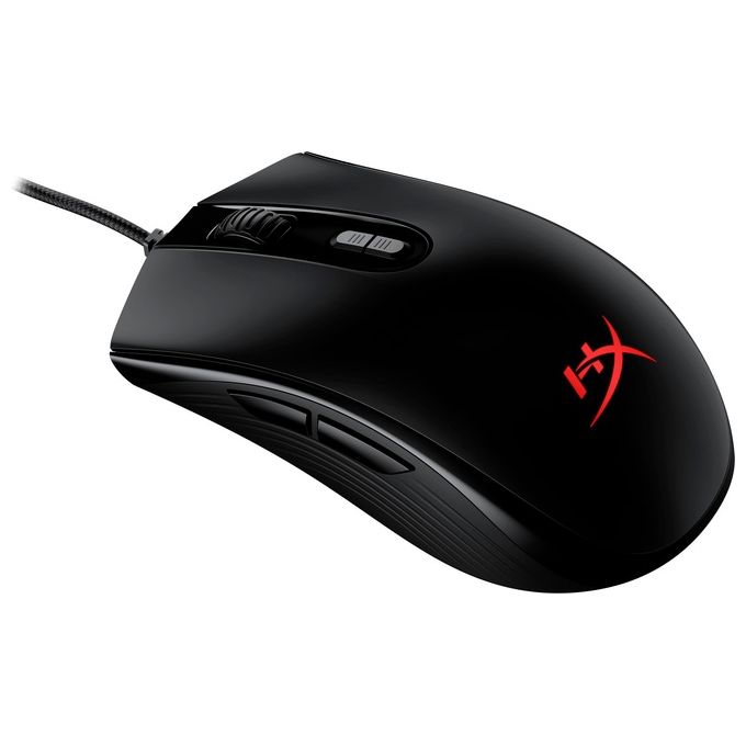 HyperX HX-MC004B Pulsefire Core Mouse Gaming Cablato 6200 DPI 7 Tasti Programmabili RGB colore Nero