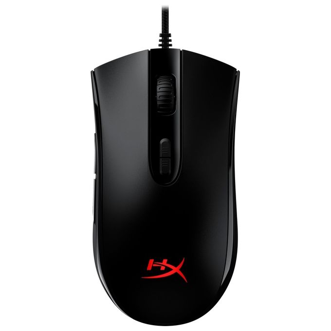 HyperX HX-MC004B Pulsefire Core Mouse Gaming Cablato 6200 DPI 7 Tasti Programmabili RGB colore Nero