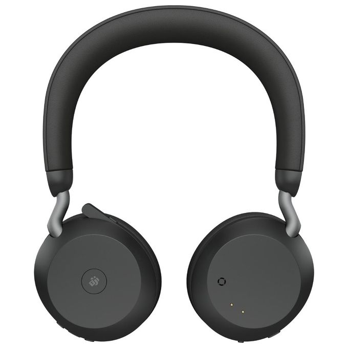 Jabra 27599-999-899 Evolve2 75 Auricolare Wireless Bluetooth 5.2 con Cancellazione Attiva del Rumore e Microfono a 8 Microfoni colore Nero
