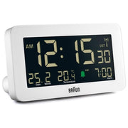 Braun BC10-DCF W Sveglia Radiofonica Digitale con Display LCD Retroilluminato Termometro e Calendario Integrati colore Bianco