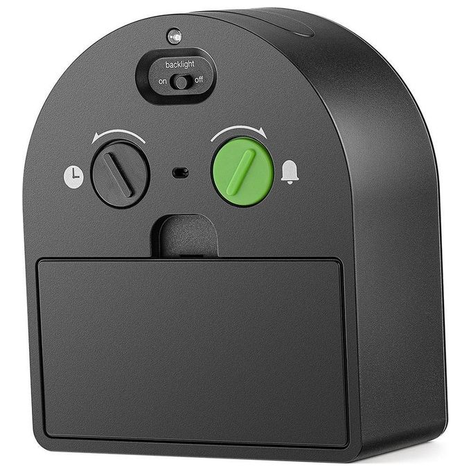 Braun BC22B Sveglia al quarzo analogica con allarme crescendo e retroilluminazione continua colore Nero