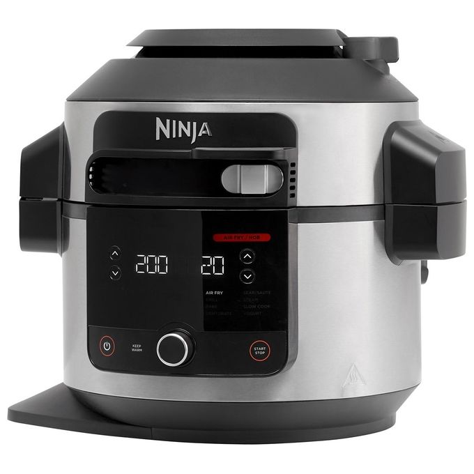Ninja OL550EU Foodi SmartLid Multicooker 11 in 1 6 L 1460 W Pentola a Pressione e Friggitrice ad Aria colore Nero Acciaio Inox