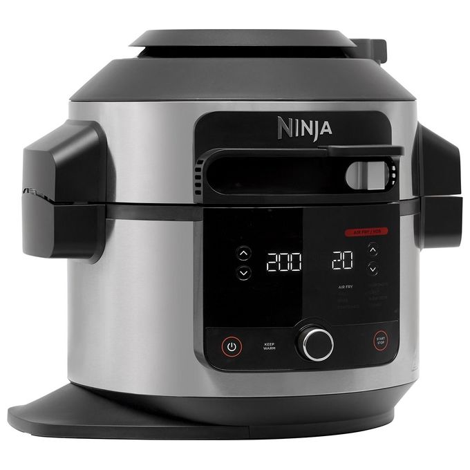 Ninja OL550EU Foodi SmartLid Multicooker 11 in 1 6 L 1460 W Pentola a Pressione e Friggitrice ad Aria colore Nero Acciaio Inox
