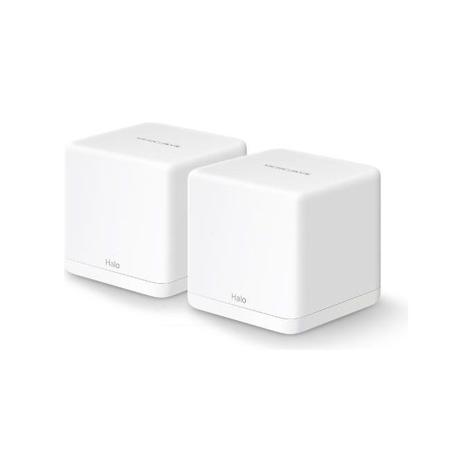 Mercusys HALO H30G(2-PACK) Halo H30G(2-pack) Sistema Wi-Fi Mesh Dual-band 2.4 GHz 5 GHz Wi-Fi 5 802.11ac 2 unita' incluse colore Bianco