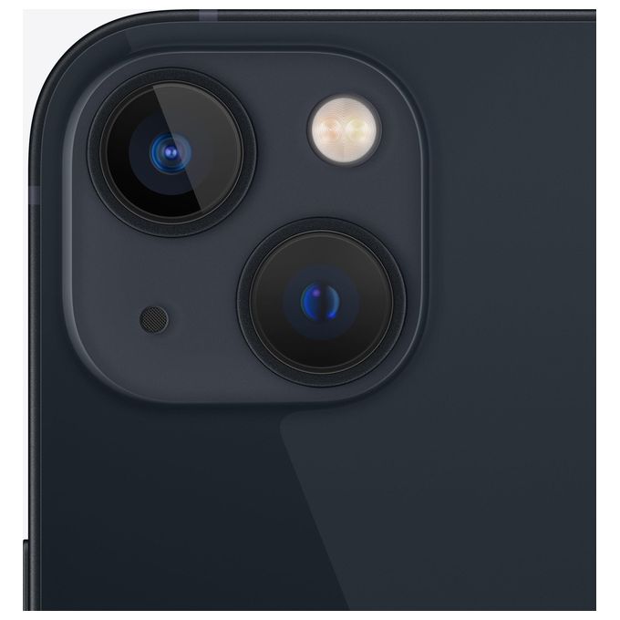Apple MLPF3QL-A iPhone 13 Smartphone 5G 6.1'' 128GB Doppia Fotocamera 12MP iOS 15 IP68 colore Mezzanotte