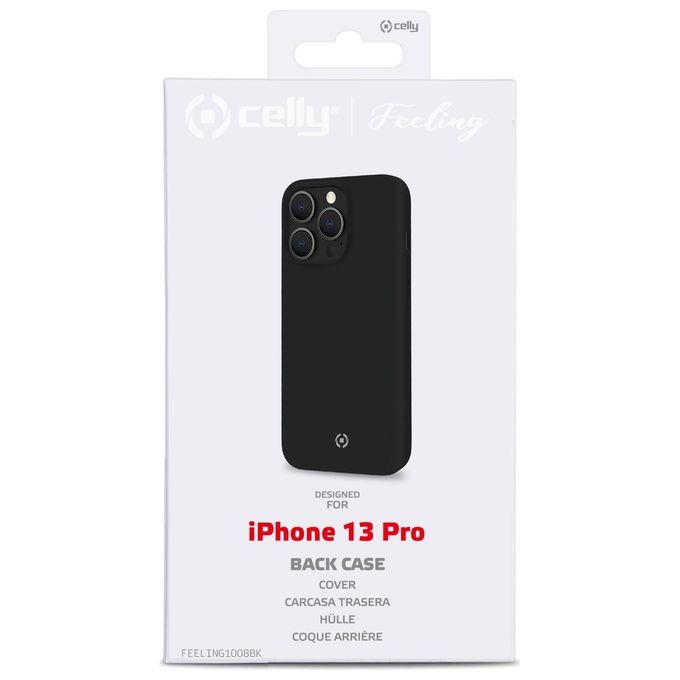 Celly Cover Feeling per iPhone 13 Pro Nero