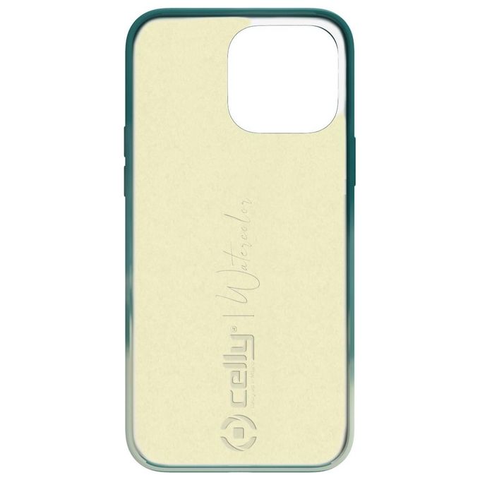 Celly Watercolor Cover per iPhone 13 Pro Verde