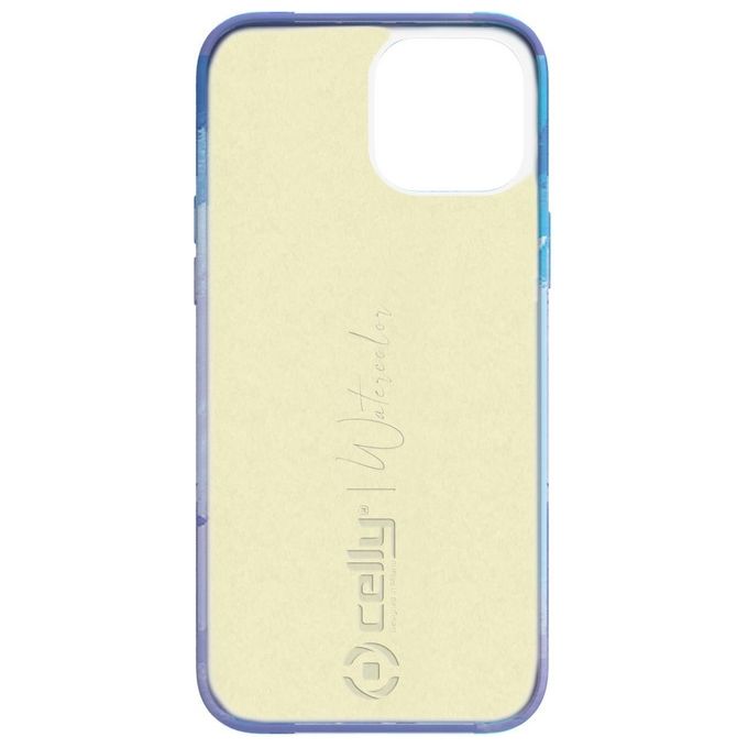 Celly Watercolor Cover per iPhone 13 Blu