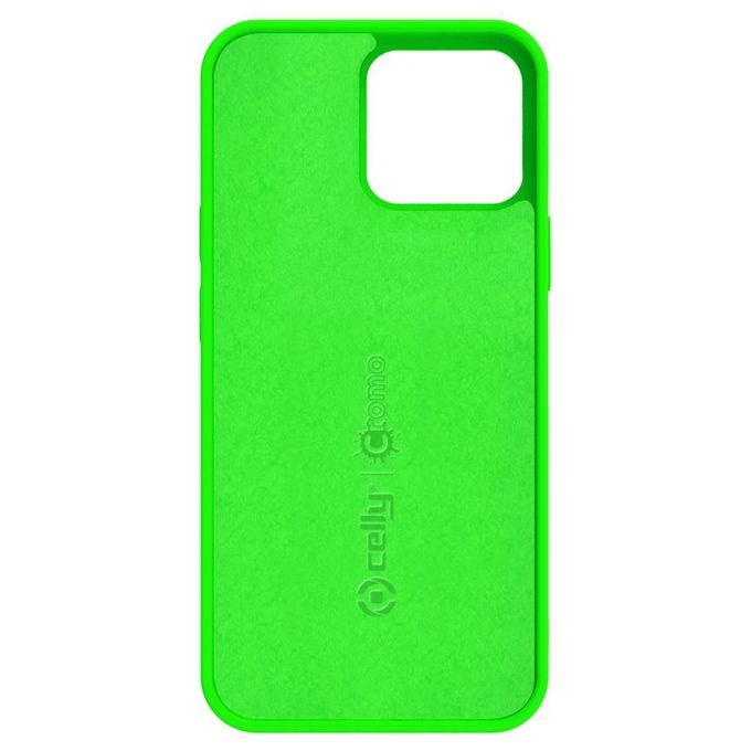 Celly Cromo Fluo Cover per iPhone 13 Mini Verde