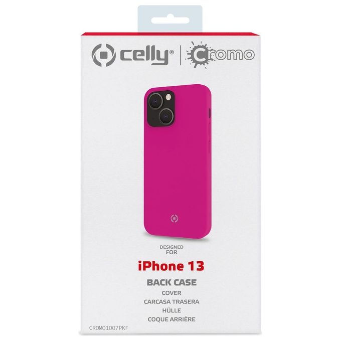 Celly Cromo Fluo Cover per iPhone 13 Rosa