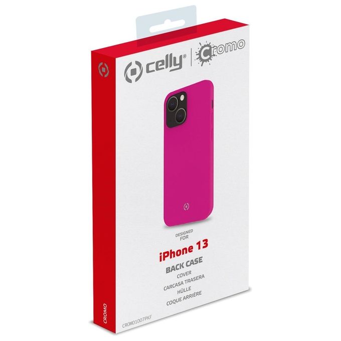 Celly Cromo Fluo Cover per iPhone 13 Rosa