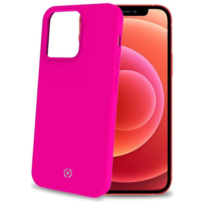Celly Cromo Fluo Cover per iPhone 13 Pro Rosa