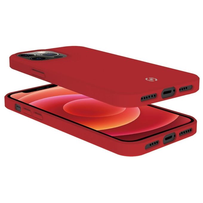 Celly Feeling Cover per iPhone 13 Pro Max Rosso