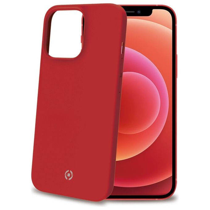 Celly Feeling Cover per iPhone 13 Pro Max Rosso