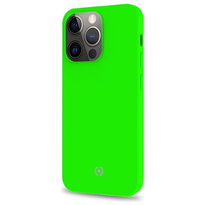 Celly Cromo Fluo Cover per iPhone 13 Pro Verde