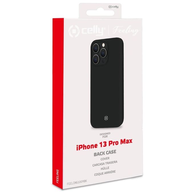 Celly Cover Feeling per iPhone 13 Pro Max Nero
