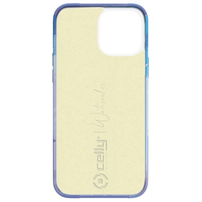 Celly Watercolor Cover per iPhone 13 Pro Blu