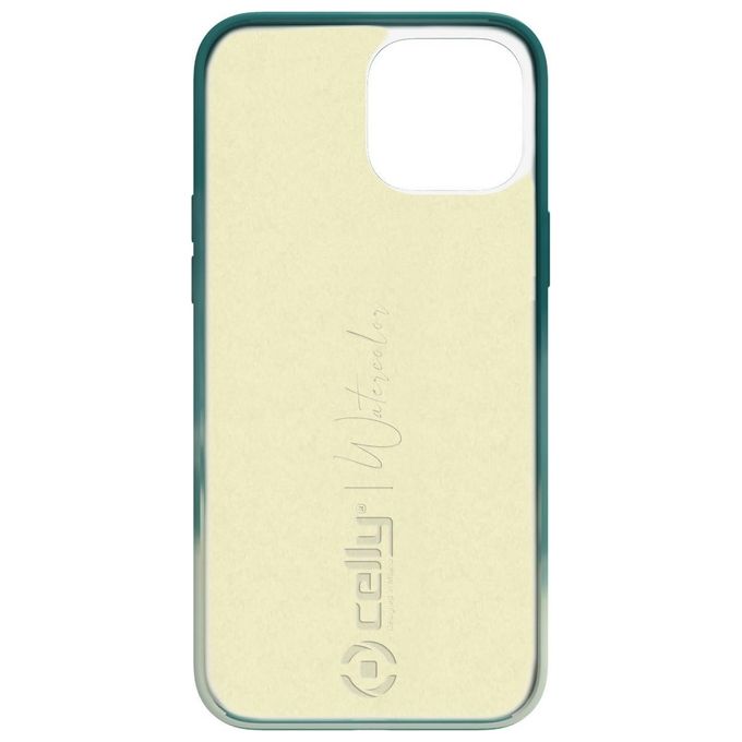 Celly Watercolor Cover per iPhone 13 Verde