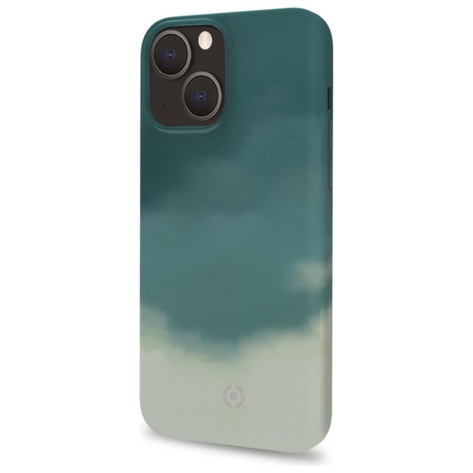 Celly Watercolor Cover per iPhone 13 Verde