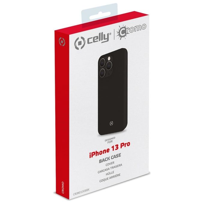 Celly Cromo Cover per iPhone 13 Pro Nero