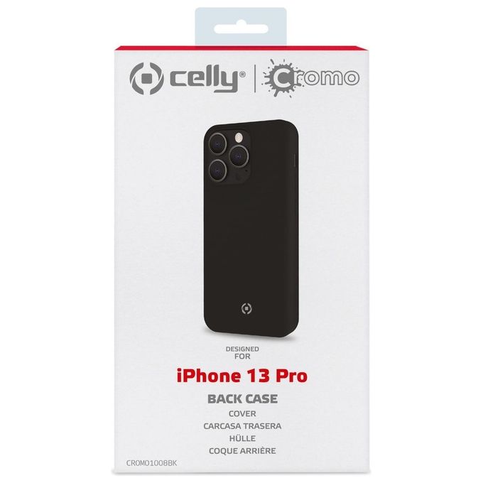 Celly Cromo Cover per iPhone 13 Pro Nero