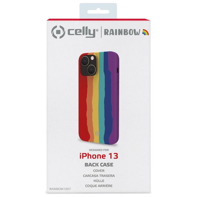 Celly Rainbow Cover per iPhone 13