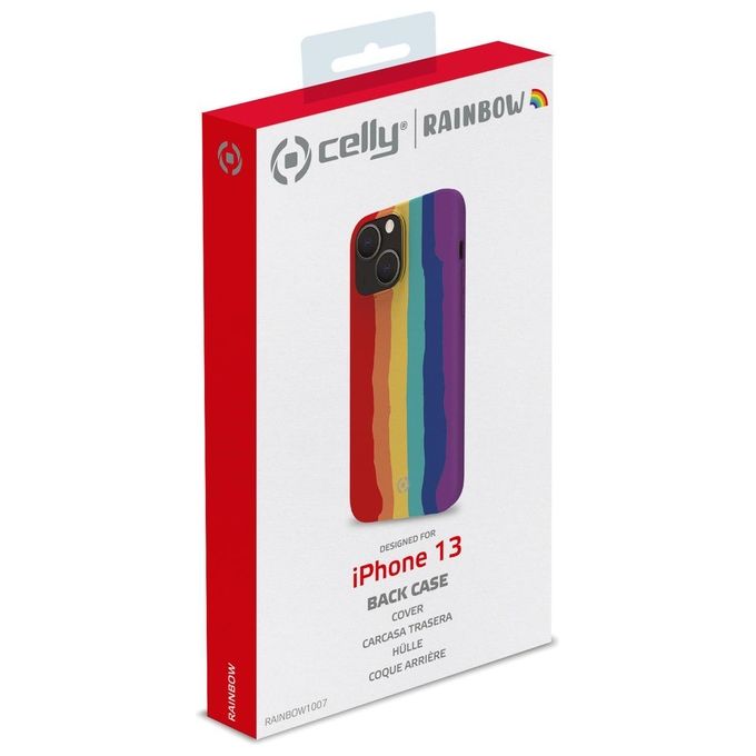 Celly Rainbow Cover per iPhone 13