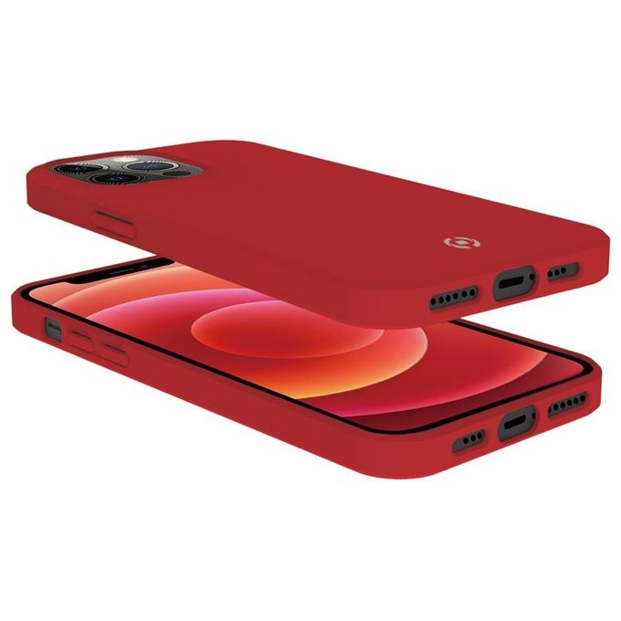Celly Feeling Cover per iPhone 13 Pro Rosso