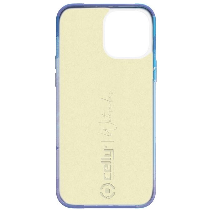 Celly Watercolor Cover per iPhone 13 Pro Max Blu