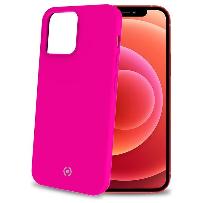Celly Cromo Fluo Cover per iPhone 13 Mini Rosa