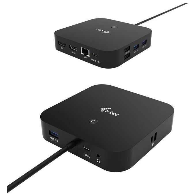 I-tec C31HDMIDPDOCKPD Docking Station USB-C HDMI DP con Power Delivery 100W 1x HDMI 1x DisplayPort 6x USB Ethernet Gigabit VESA colore Nero