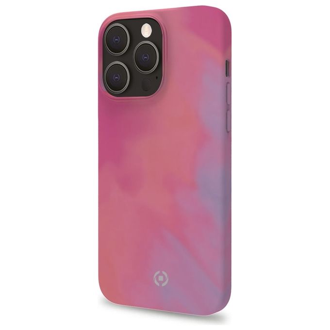 Celly Watercolor Cover per iPhone 13 Pro Max Rosa