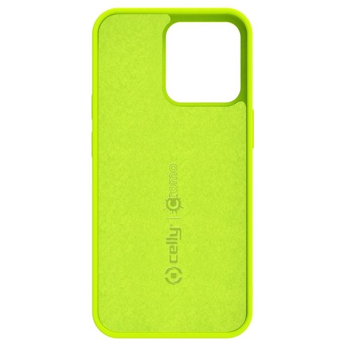 Celly Cromo Fluo Cover per iPhone 13 Pro Giallo