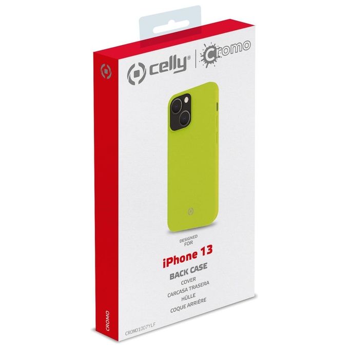 Celly Cromo Fluo Cover per iPhone 13 Giallo