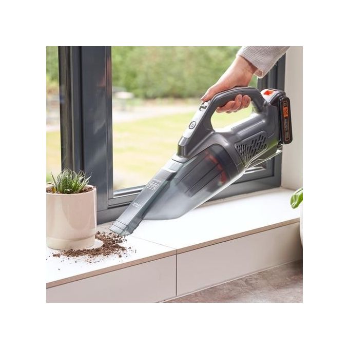 Black+decker BCHV001C1 DUSTBUSTER Aspirabriciole Portatile Senza Fili 18V 1,5Ah 500ml Autonomia 12min colore Nero Grigio Arancione