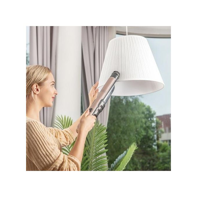 Black and Decker DVC320BRG Aspirapolvere Portatile Ciclonico Senza Fili 0,12 L 35 AW autonomia 24 min 80 dB colore Rose Gold