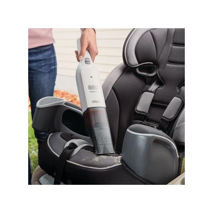 BLACK+DECKER HLVC315B11 Aspirabriciole Portatile Ciclonico Senza Sacchetto 0,2 L Batteria 12V Ioni di Litio colore Bianco