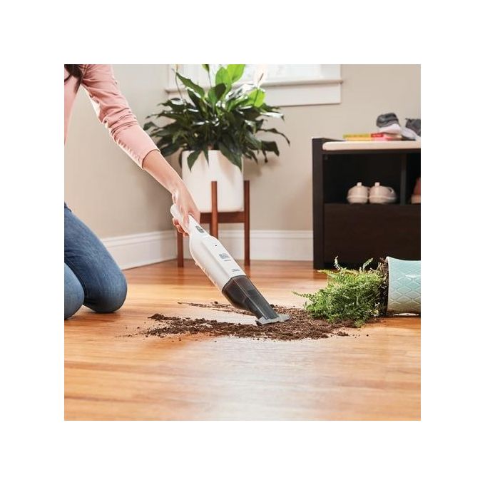 BLACK+DECKER HLVC315B11 Aspirabriciole Portatile Ciclonico Senza Sacchetto 0,2 L Batteria 12V Ioni di Litio colore Bianco